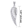 Celtic Angel Wing avec pendentif runes, Sterling Celtic Angel Wing avec pendentif runes, Sterling