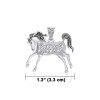 Celtic Horse Pendant, Sterling