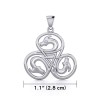 Pendentif Dragon Triskelle, Sterling