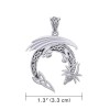 Celtic Dragon Pendant, Sterling