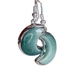 Jade Moon Earrings