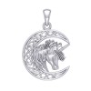Unicorn Moon Pendant, Sterling Unicorn Moon Pendant, Sterling