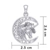 Unicorn Moon Pendant, Sterling Unicorn Moon Pendant, Sterling