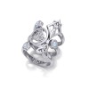 Ensemble d’anneaux empilables de déesse celtique, Sterling Ensemble d’anneaux empilables de déesse celtique, Sterling