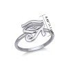 Eye Of Horus Ring, Sterling