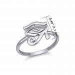 Eye Of Horus Ring, Sterling
