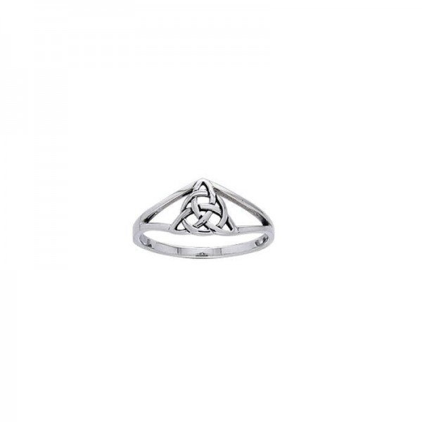 Celtic Triquetra Ring, Sterling