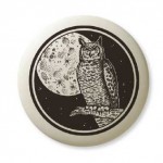 Pottery Totem Pendant: Great Horned Owl