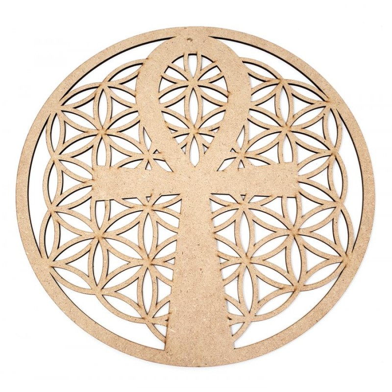 Do It Yourself Craft - Plaque murale - Ankh Flower Of Life Do It Yourself Craft - Plaque murale - Ankh Flower Of Life