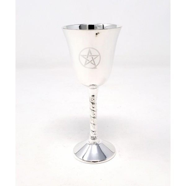 Pentacle Chalice, Silver-Plated