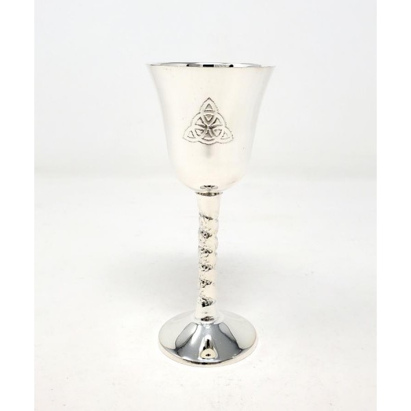 Triquetra Chalice, Silver-Plated