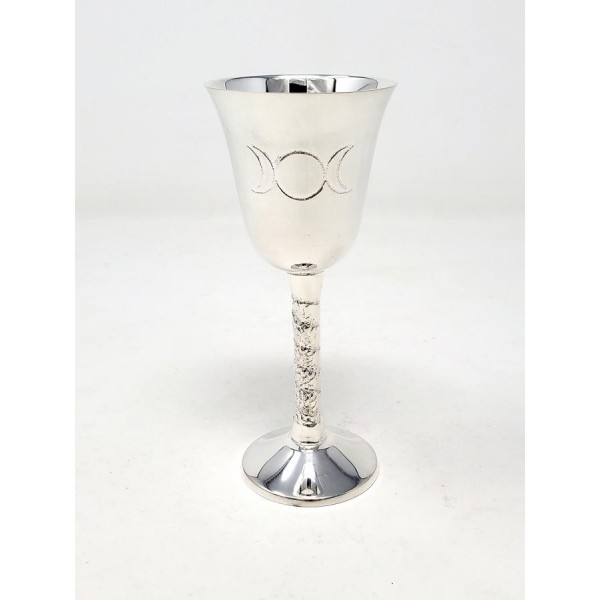 Triple Moon Chalice, Silver-Plated