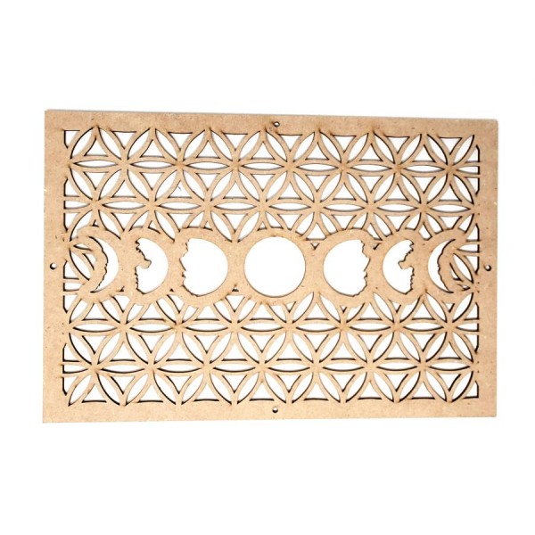 Do It Yourself Craft - Wall Plaque - Moon Phases Flower Of Life