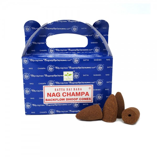 Satya Incense Backflow Cones: Nag Champa