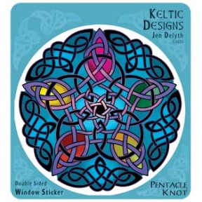 Keltic Designs Pentacle Knot Autocollant de fenêtre Keltic Designs Pentacle Knot Autocollant de fenêtre