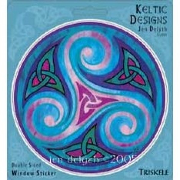 Keltic Designs Autocollant de fenêtre Triskele
