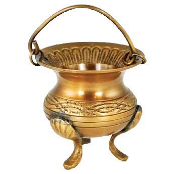 Antique Look Brass Cauldron