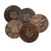Soapstone Altar Tile: Triple Moon Pentagram
