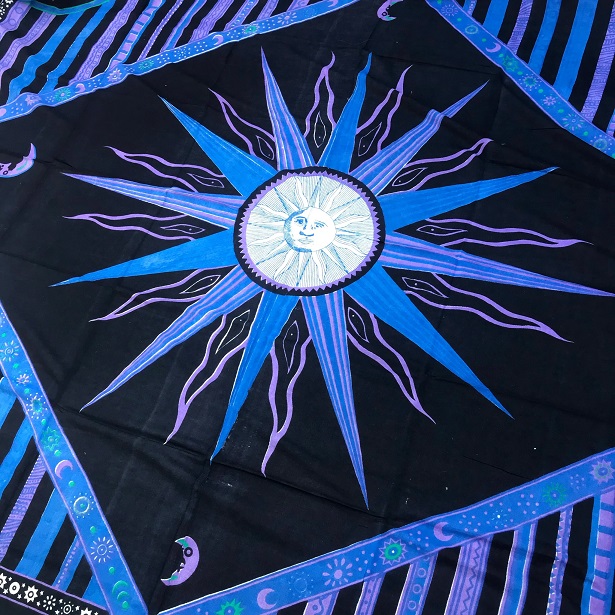 Tapestry: Blue Celestial Sun Tapestry: Blue Celestial Sun