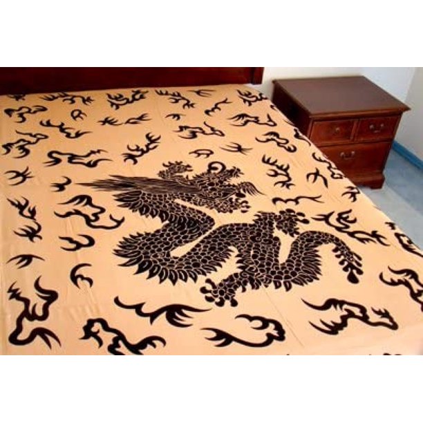 Tapisserie: Beige / Dragon Noir Tapisserie: Beige / Dragon Noir