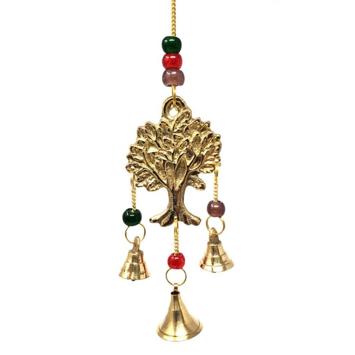 Tree Of Life Beaded Hanging - Brass Tree Of Life Beaded Hanging - Brass