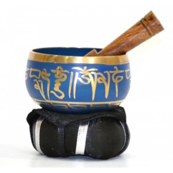 Tibetan Sound Bowl, Bleu, 3 