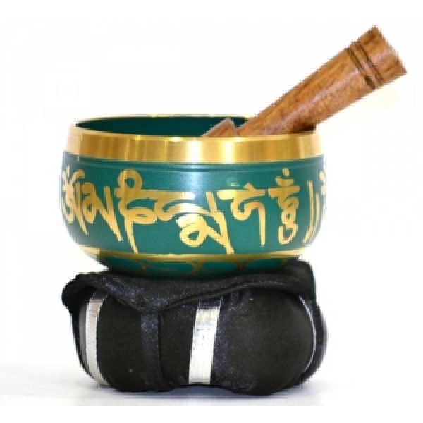 Tibetan Sound Bowl, Green, 3