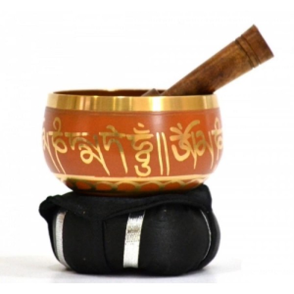 Tibetan Sound Bowl, Orange, 3