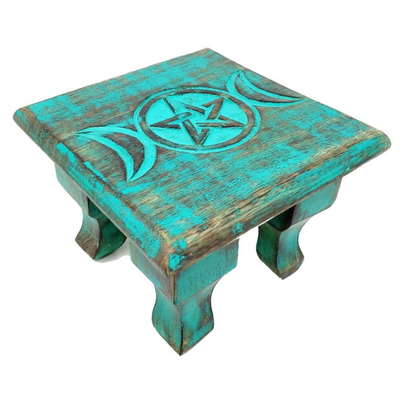 Table d'autel antique lune Triple Table d'autel antique lune Triple