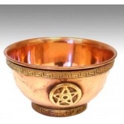 Brass Offering Bowl, Pentacle