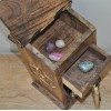Boîte de rangement en bois pentacle Boîte de rangement en bois pentacle