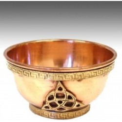 Brass Offering Bowl, Triquetra
