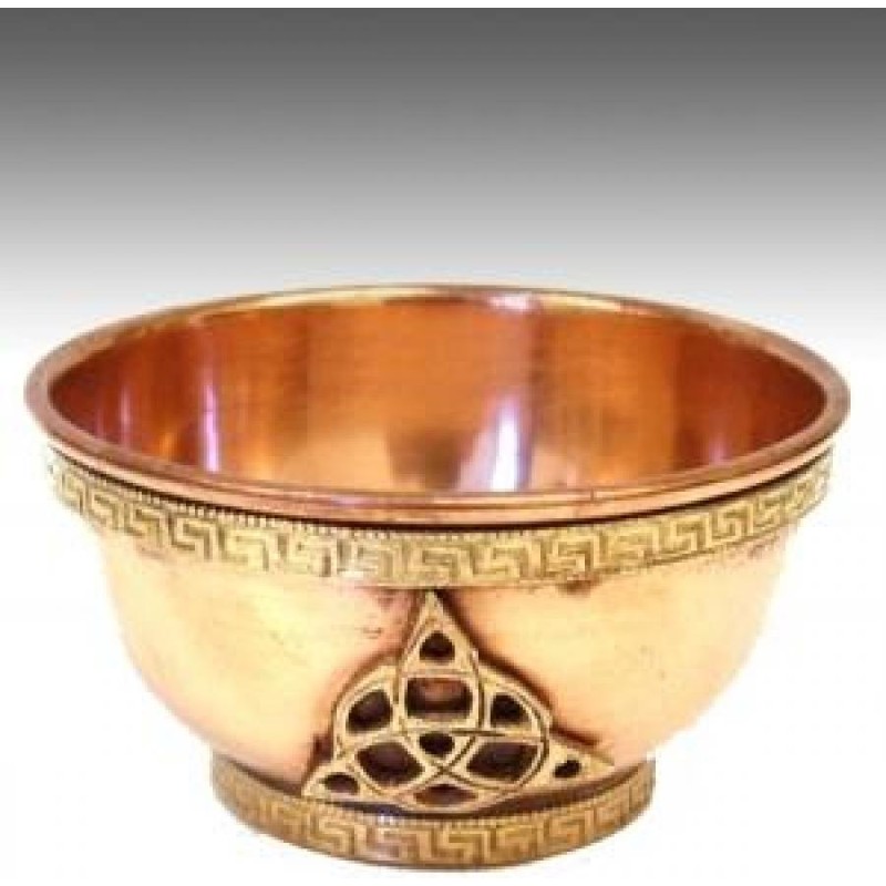 Laiton offre bol, Triquetra Laiton offre bol, Triquetra