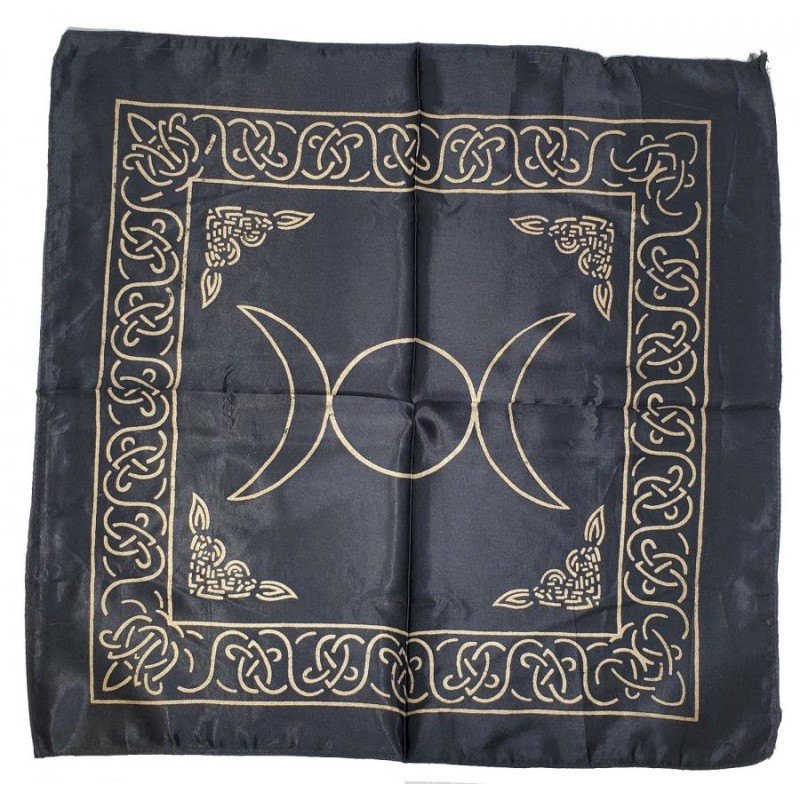 Toile d’autel, Triple Lune Noir/Or Toile d’autel, Triple Lune Noir/Or