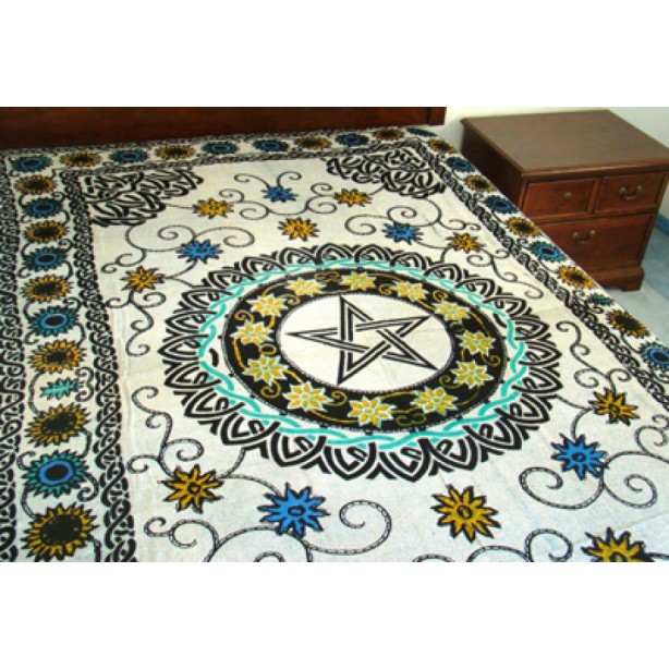 Celtic Floral Pentacle tissu Celtic Floral Pentacle tissu