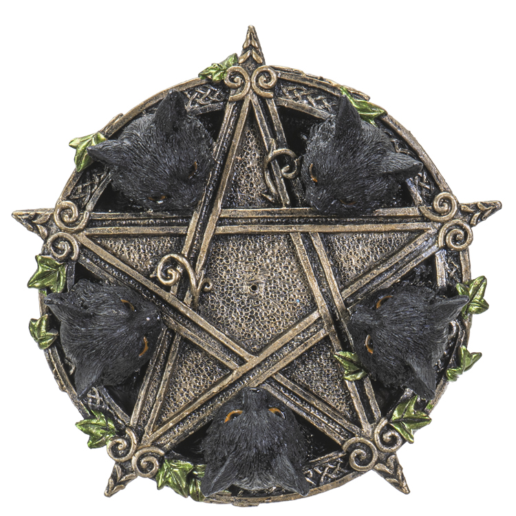 Cat Pentagram Incense Burner Cat Pentagram Incense Burner