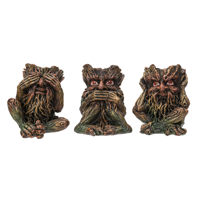 Greenman No Evil Statue Set Greenman No Evil Statue Set