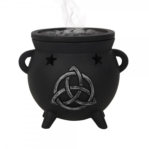 Cauldron Incense Burner: Triquetra