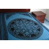 Tapestry: Celtic Mandala, Blue & Black Tapestry: Celtic Mandala, Blue & Black