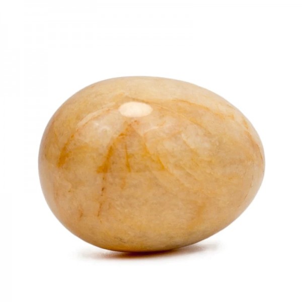 Oeuf de pierre précieuse de calcite orange
