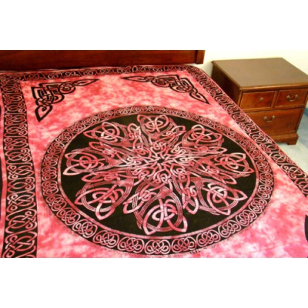 Tapestry: Celtic Mandala, Rose & Black Tapestry: Celtic Mandala, Rose & Black
