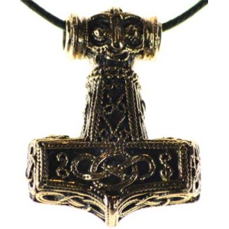Mjolnir Pendant, Bronze, Lg Mjolnir Pendant, Bronze, Lg