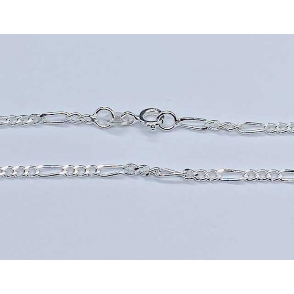 Sterling Figaro Chain, Various Lengths