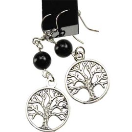 Boucles d’oreilles Black Onyx Tree Of Life Boucles d’oreilles Black Onyx Tree Of Life