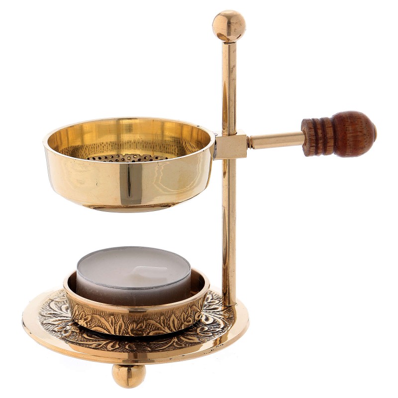 Adjustable Incense Burner, Brass Adjustable Incense Burner, Brass