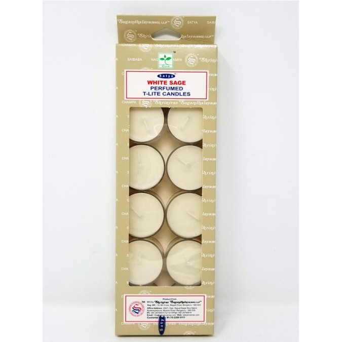 Satya Tealight Candle Set - Sauge Blanche Satya Tealight Candle Set - Sauge Blanche