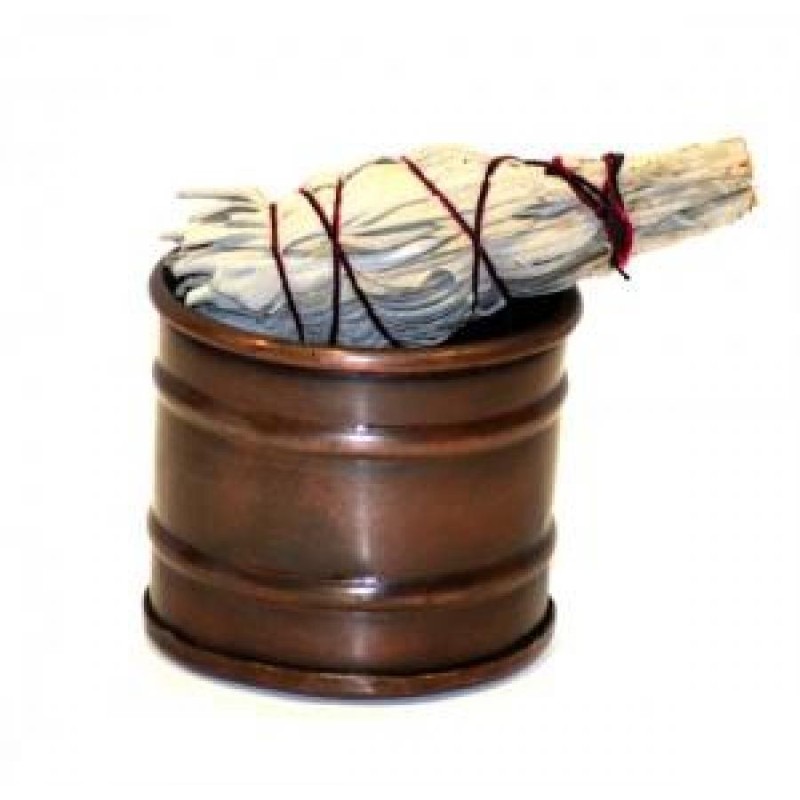 Pot de Smudge sauge, finition cuivre Pot de Smudge sauge, finition cuivre