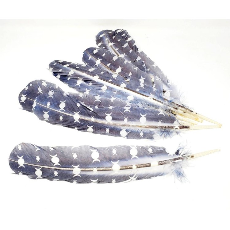 Plume décorative: Triple Lune Plume décorative: Triple Lune