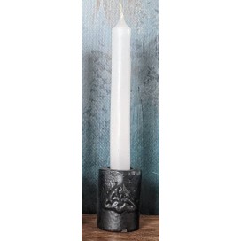 Triquetra Candle Holder, Black Cast Iron Triquetra Candle Holder, Black Cast Iron