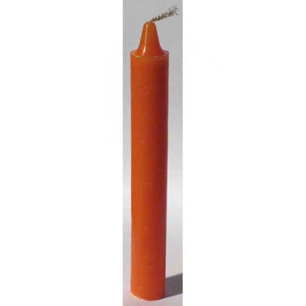 Orange 6 Taper Candle